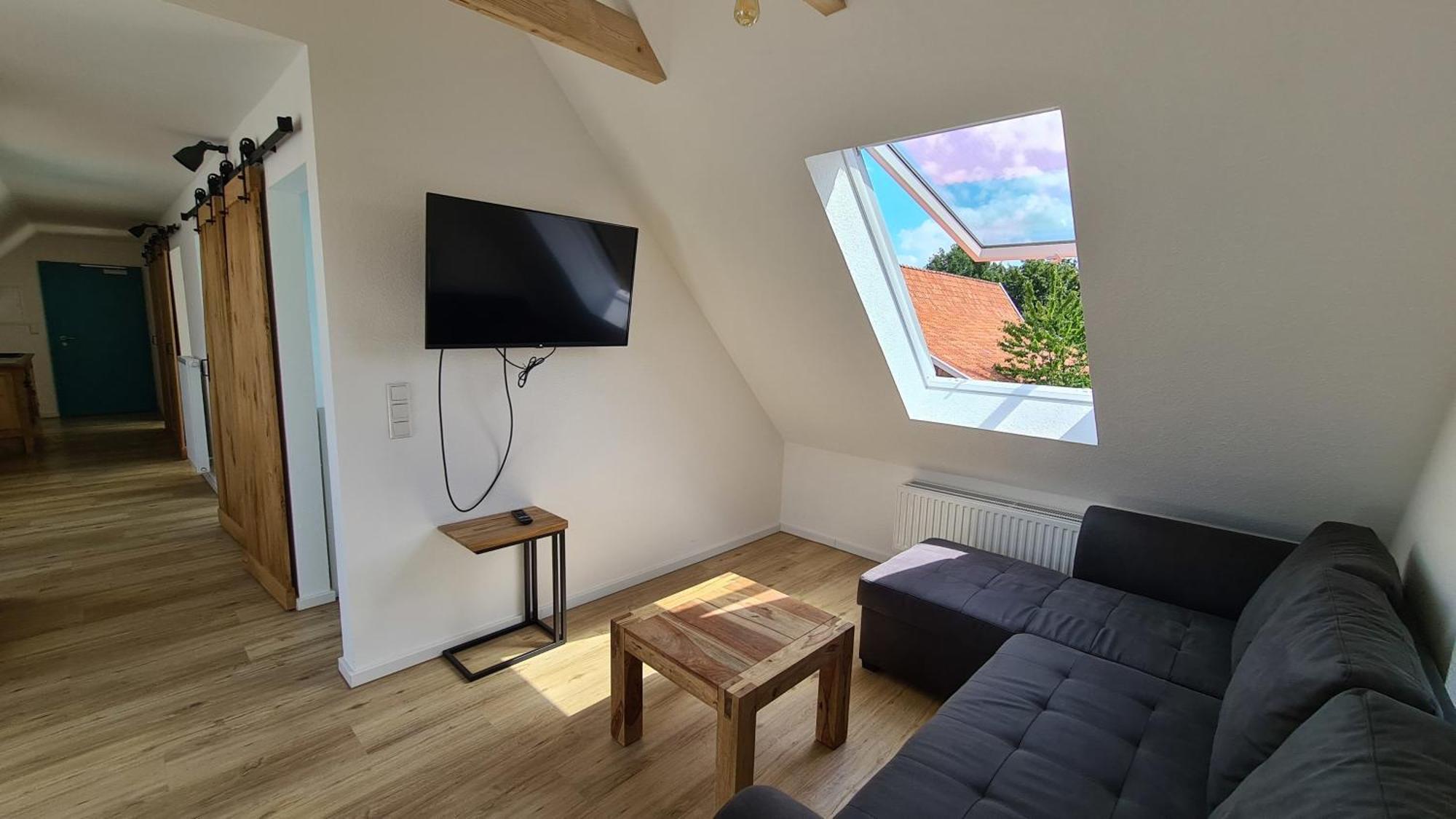 Naturhof Buschwiesen - Wohnung Lama Wilsum Luaran gambar